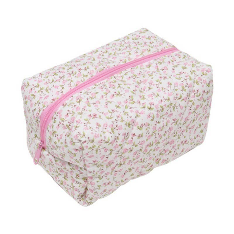 Ditsy Floral Quilted Makeup Bag