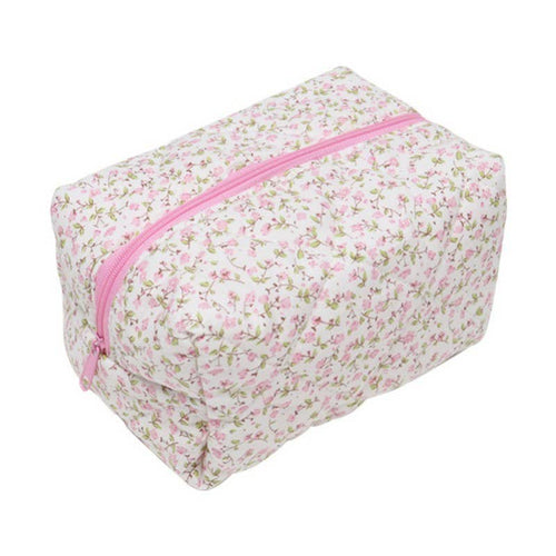 Ditsy Floral Quilted Makeup Bag