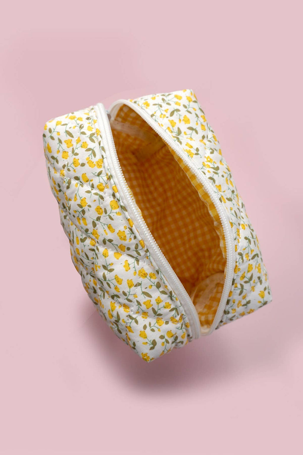 Ditsy Floral Quilted Makeup Bag