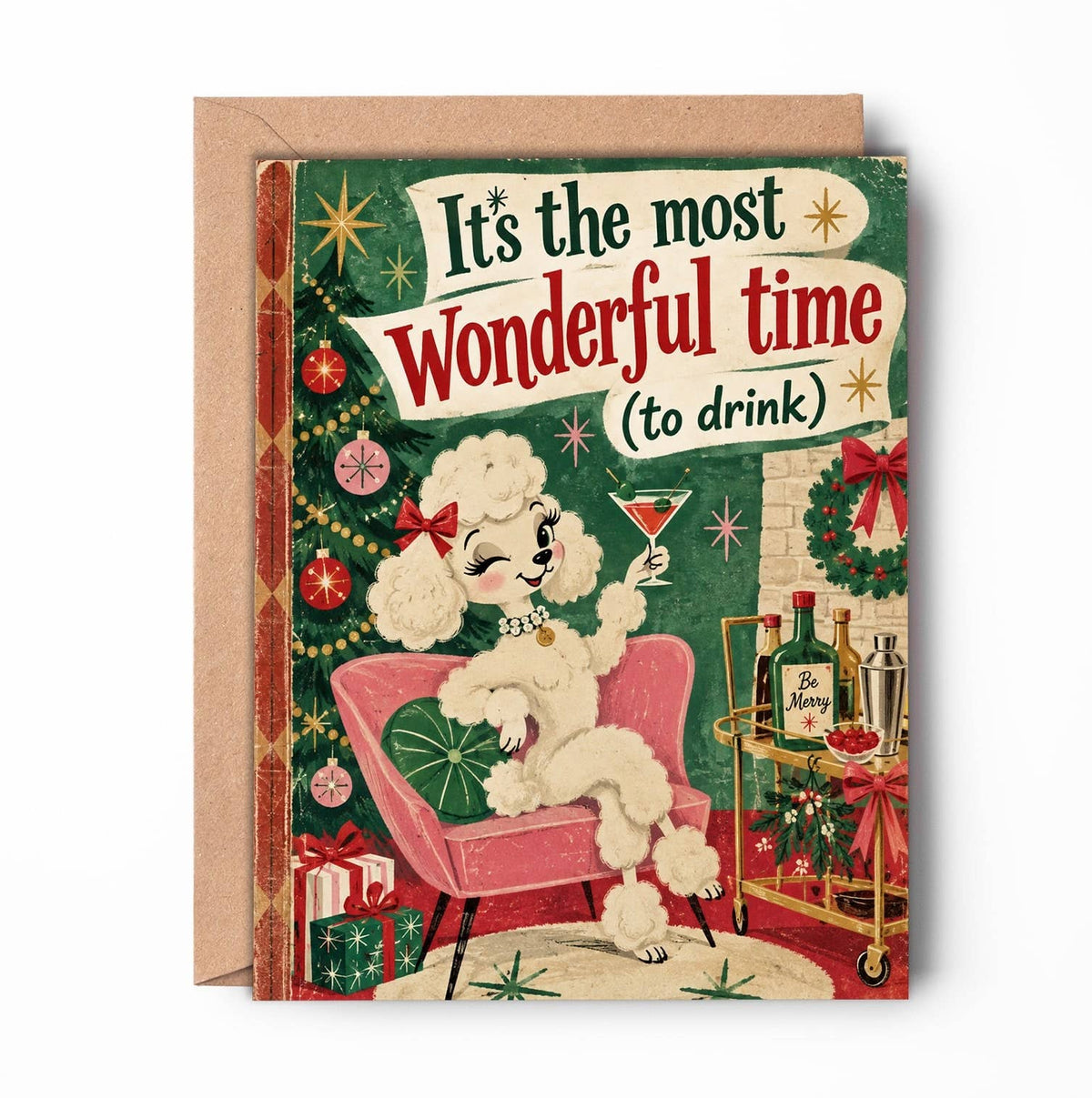 Funny Christmas Card – Time to Drink