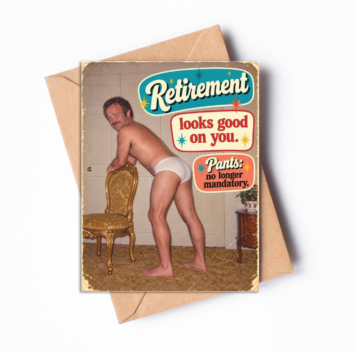 Funny Retirement Card – No Pants