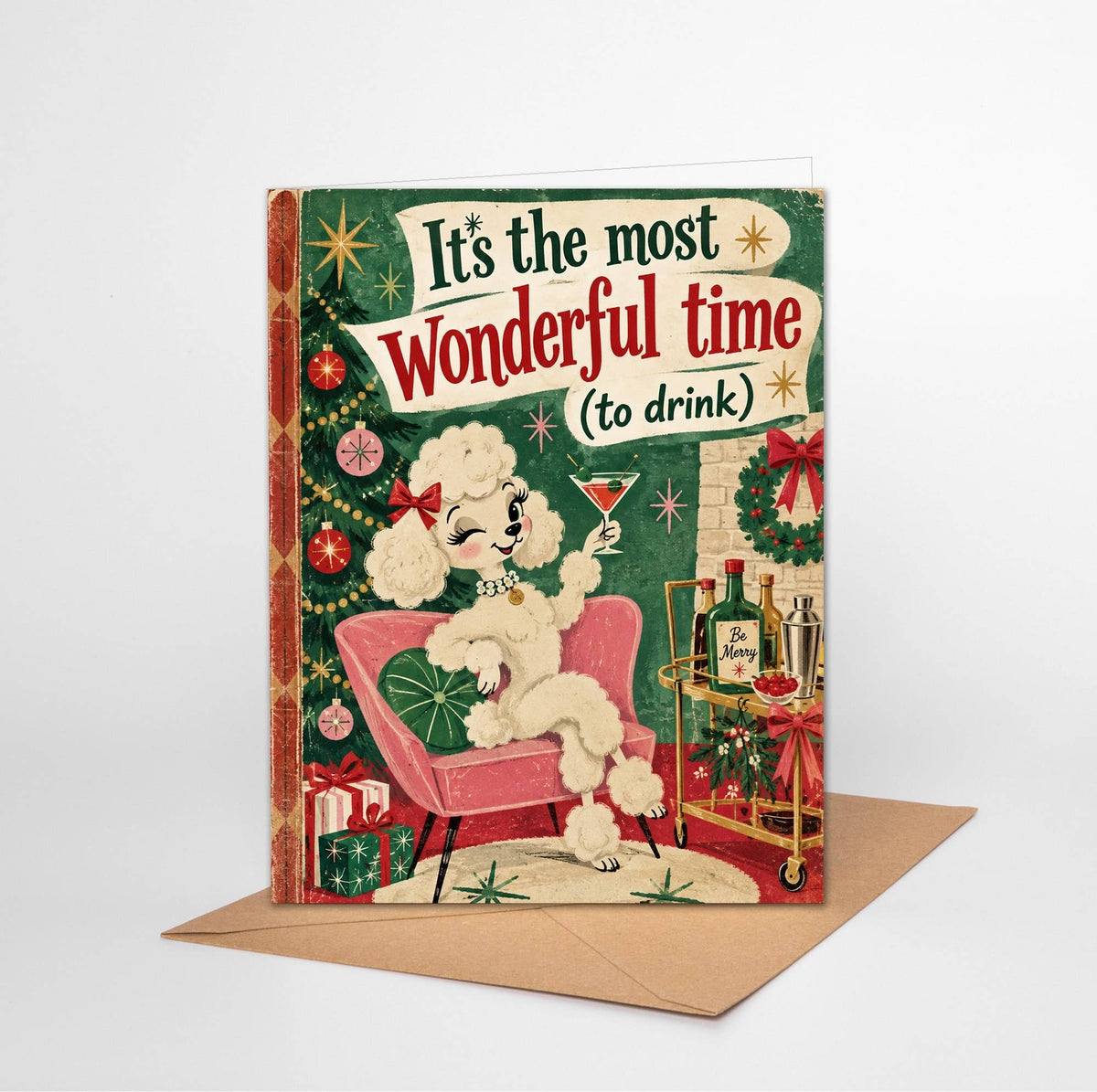 Funny Christmas Card – Time to Drink