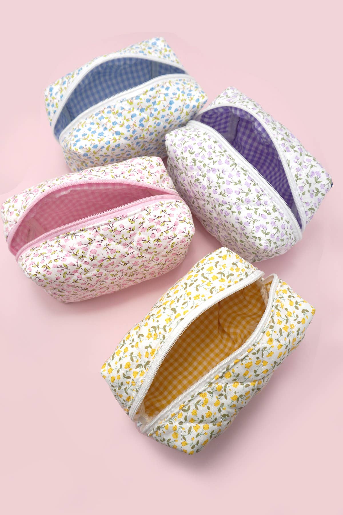Ditsy Floral Quilted Makeup Bag
