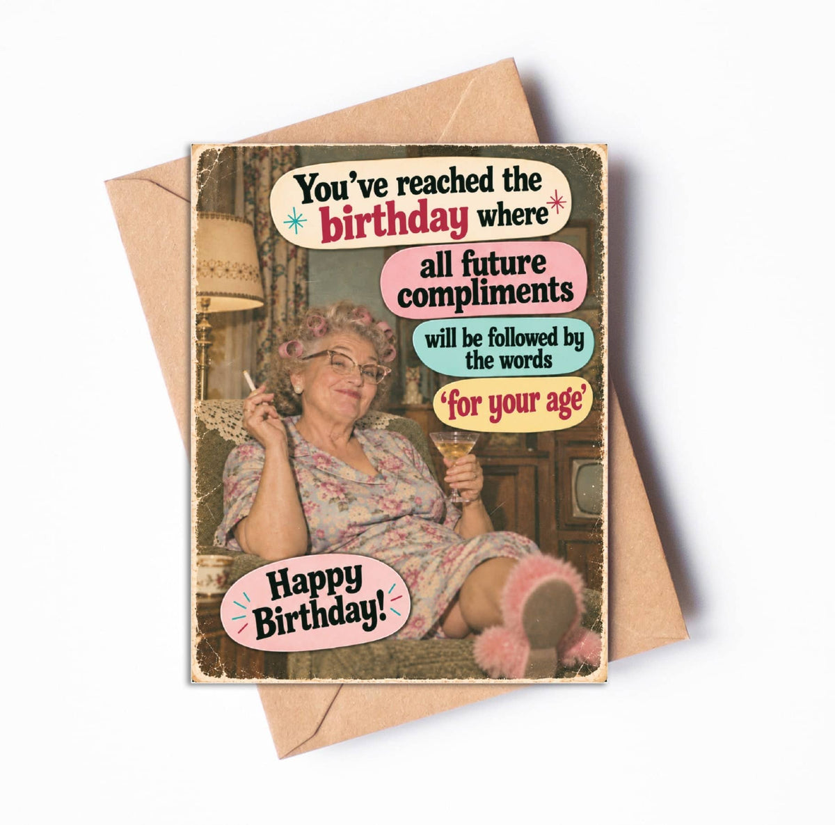 Funny Birthday Card – For Your Age