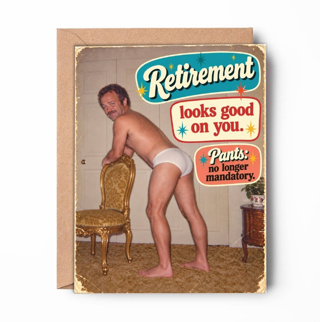 Funny Retirement Card – No Pants
