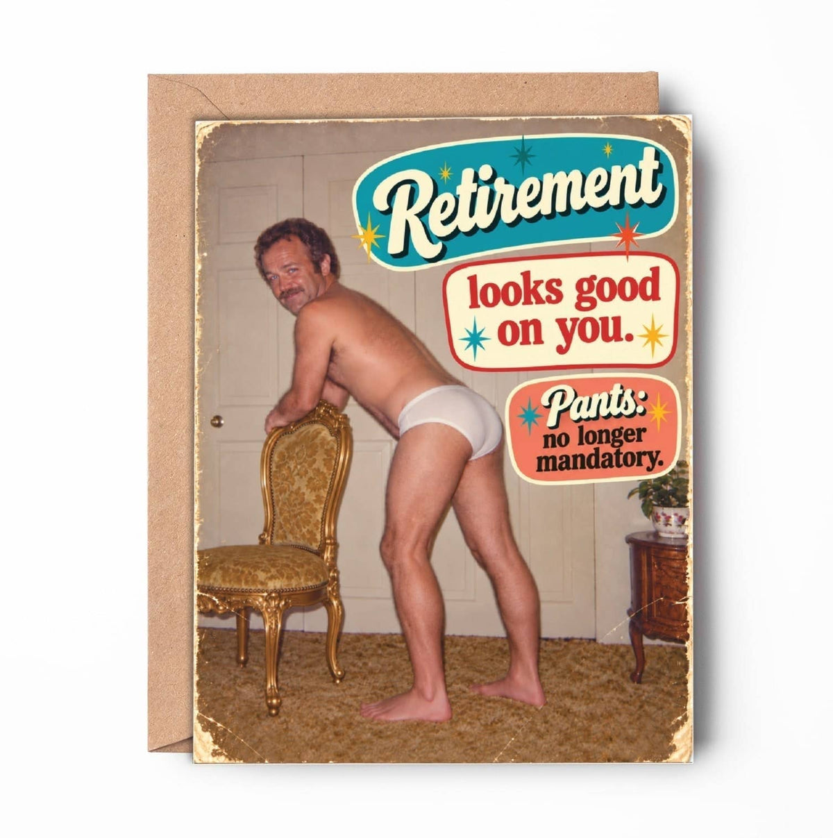 Funny Retirement Card – No Pants