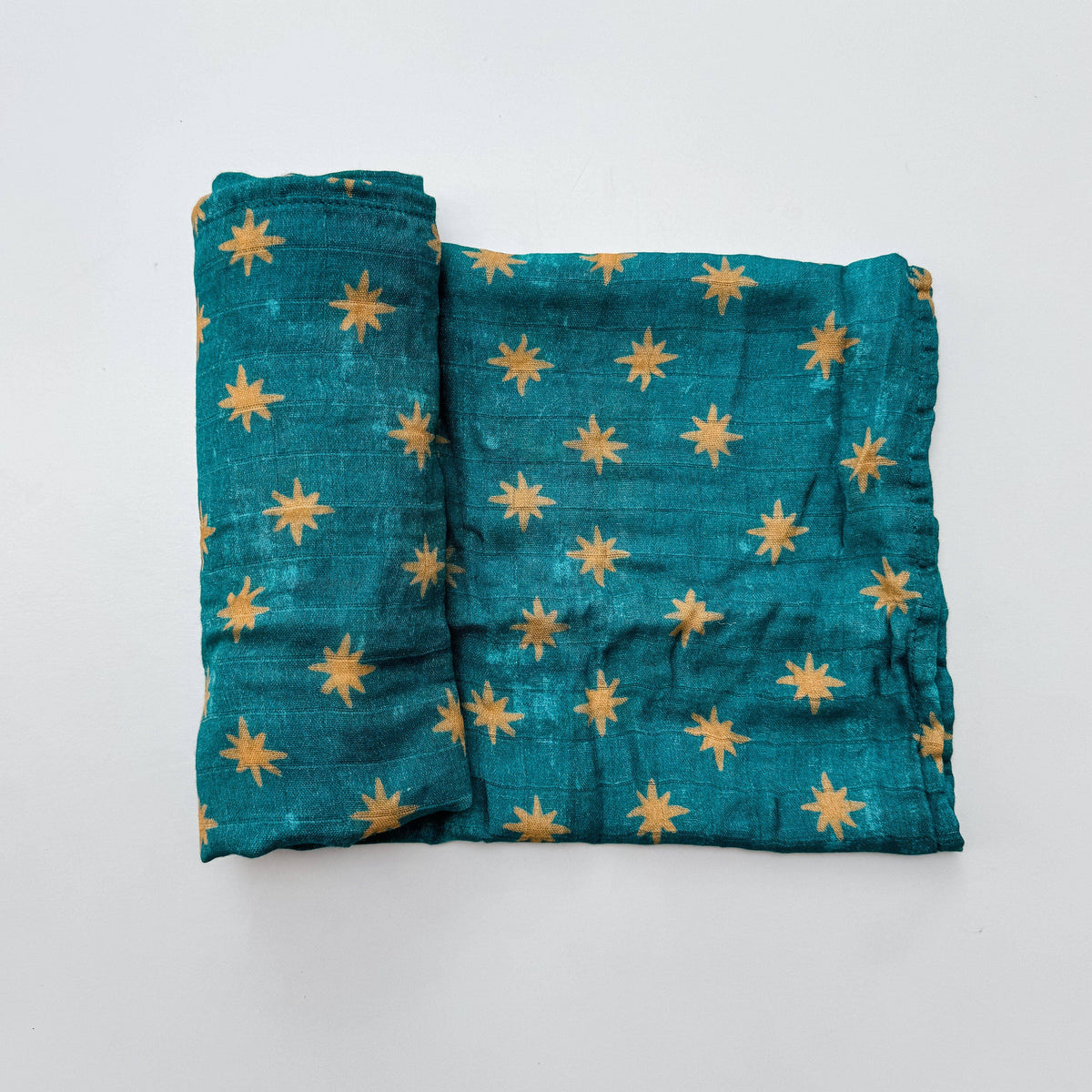 Guadalupe Stars Mantle - Catholic Baby Muslin Blanket Swaddle