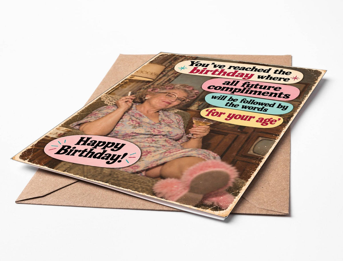 Funny Birthday Card – For Your Age