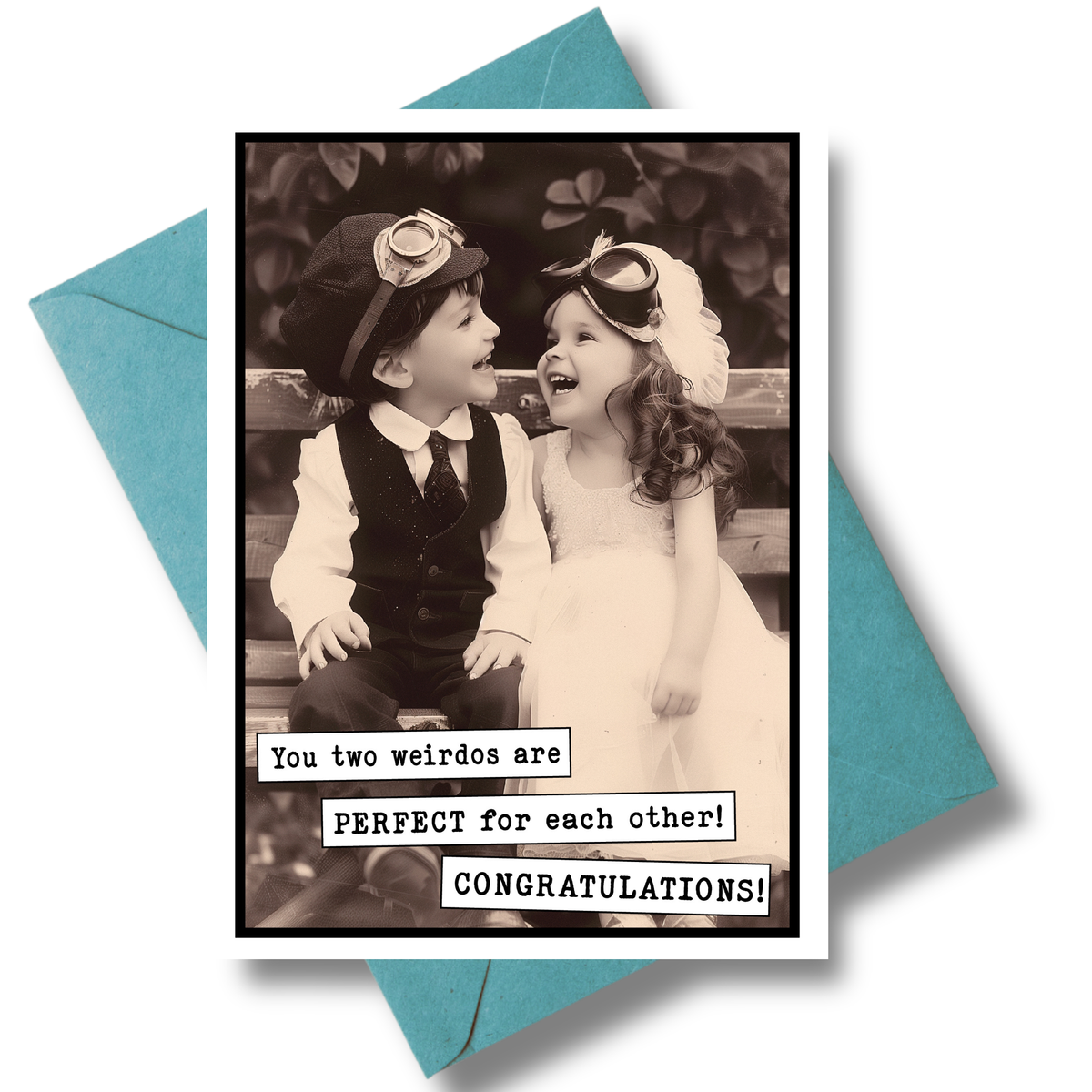 Funny Wedding Card – Perfect for Each Other