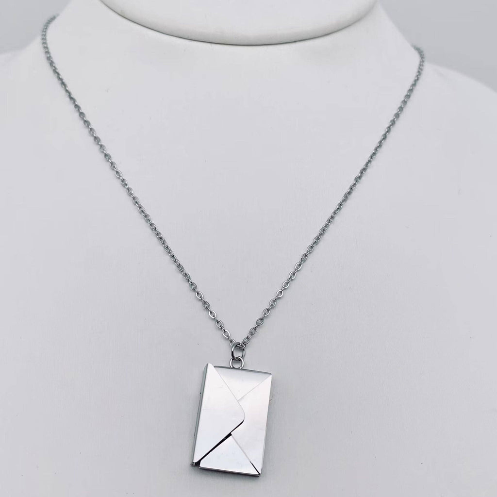 "I Love You" Envelope Locket Necklace