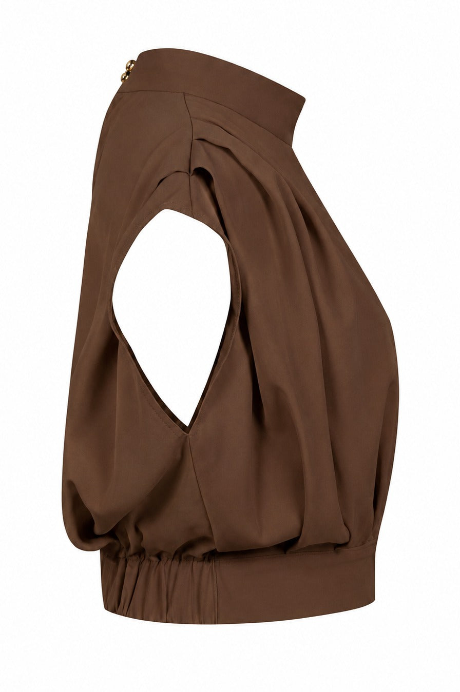 Brown Cutout Top side