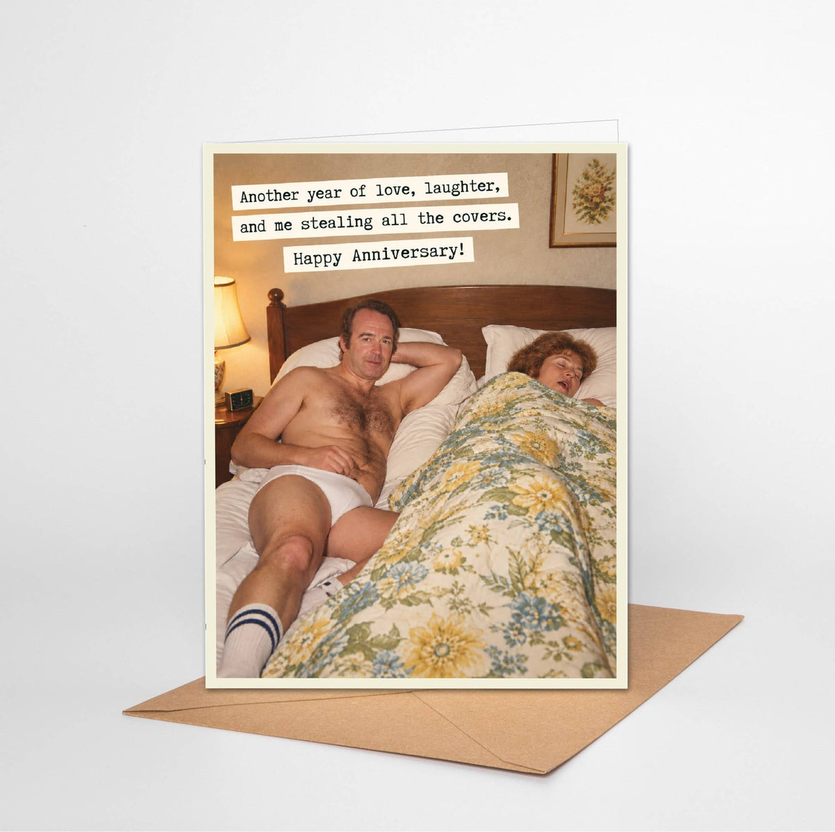 Funny Anniversary Card – Steal the Covers
