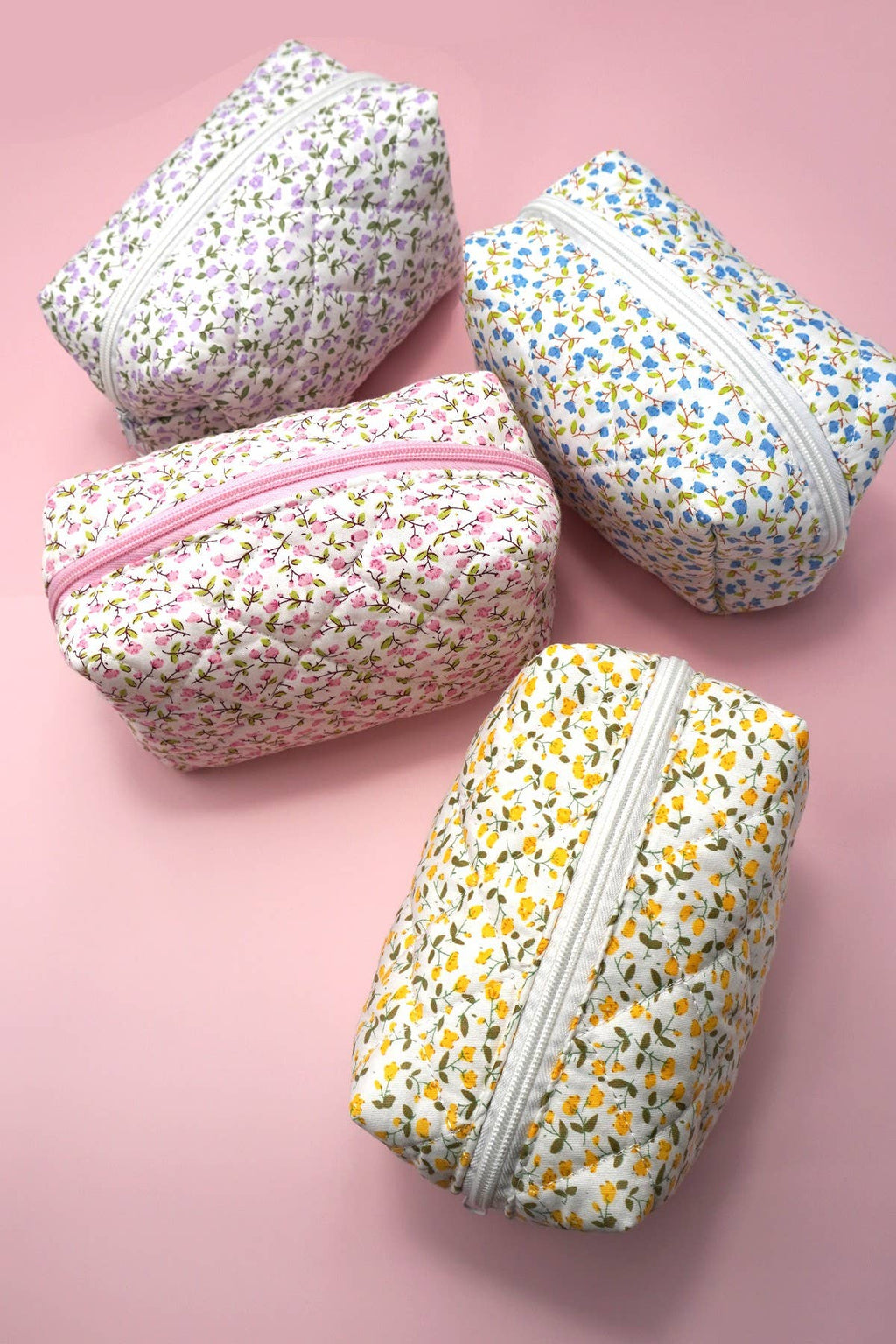 Ditsy Floral Quilted Makeup Bag