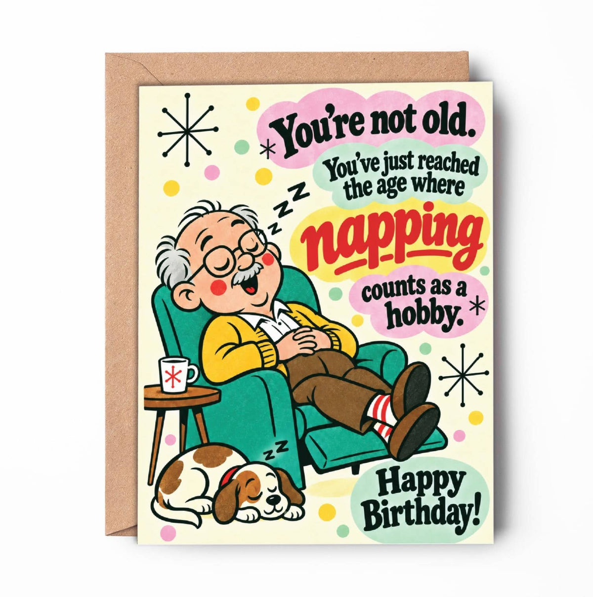 Funny Birthday Card – Napping Hobby