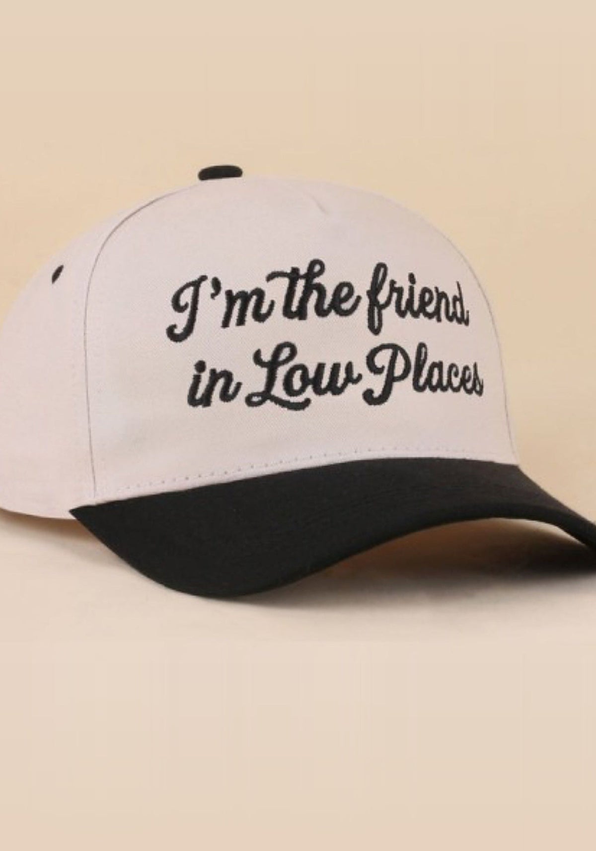 "I'm The Friend In Low Places" Trucker Cap side