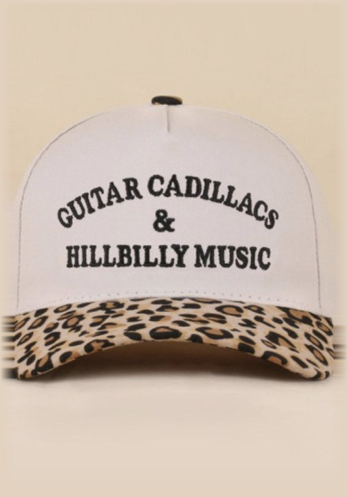"Guitar Cadillacs & Hillbilly Music" Cap front