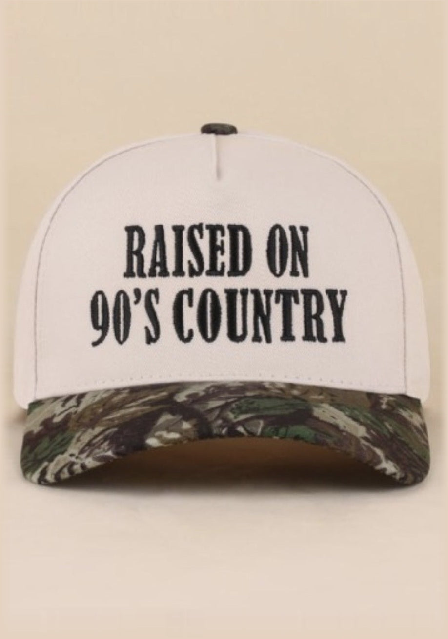"Raised On 90's Country" Cap camo